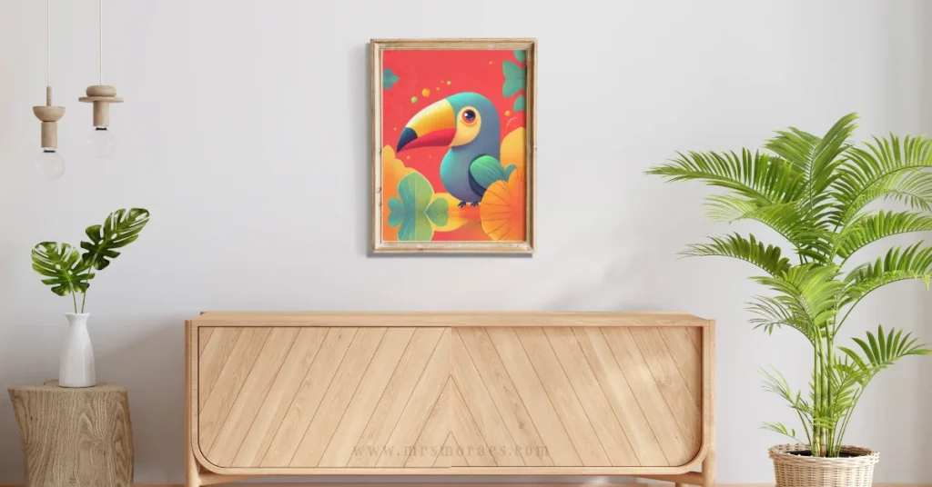 05 Bird Art Print The Lucky Toucan Tropical Printable Wall Art