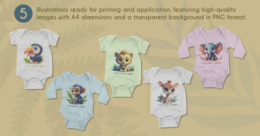 5 Sublimation Designs For Baby Onesies by Mrs Moraes